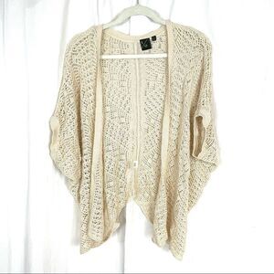 T/O Sweaters Cotton Knit Open Front knit Cardigan